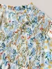 Floral Print Shirred Neck Blouse sold by Bloomchic