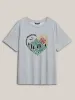 Hello Mountains Print Round Neck T-Shirt sold by Bloomchic