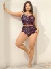 Floral Print Twist Front Swim Top sold by Bloomchic