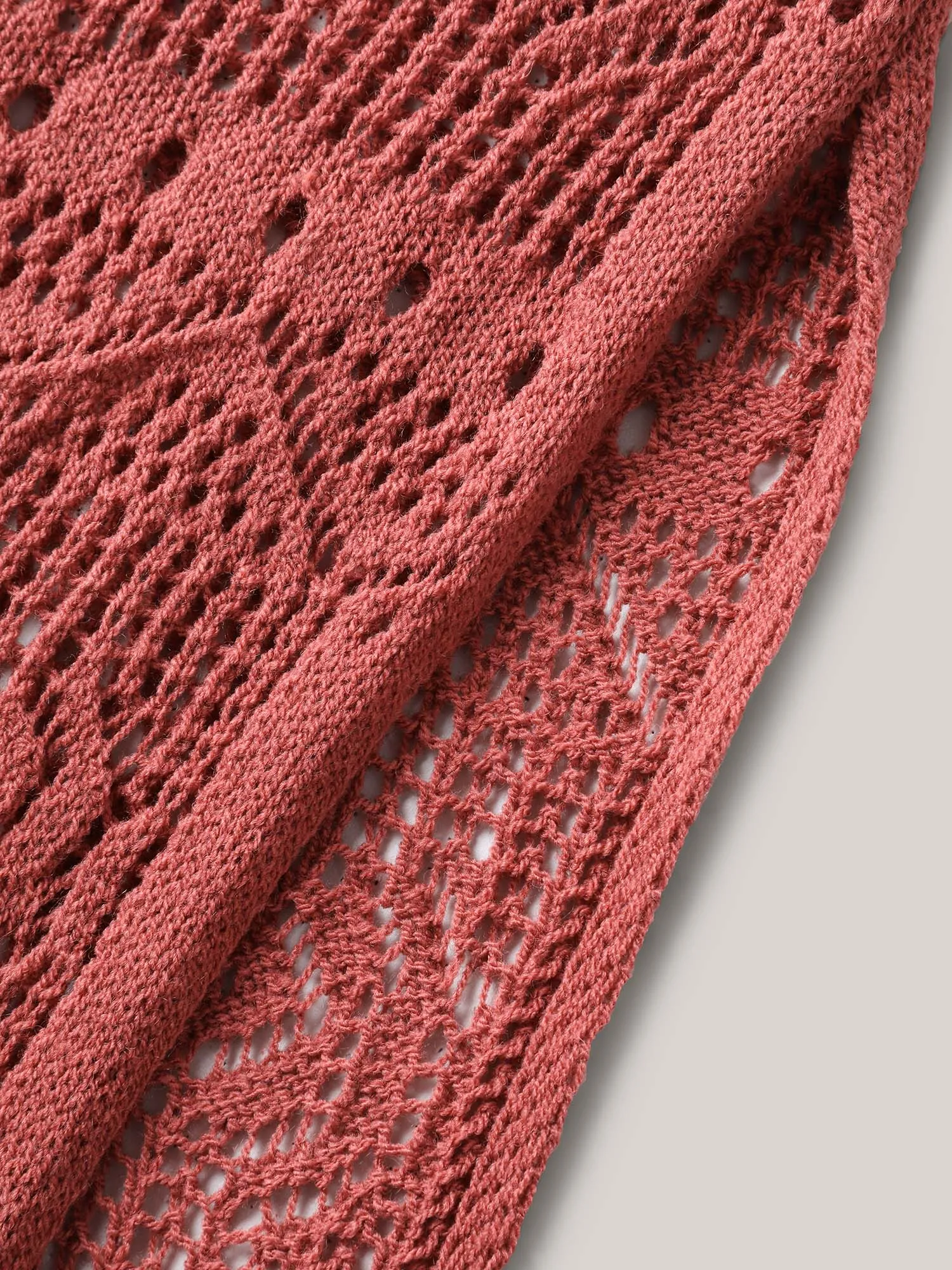 Crochet Slit Tassels Swim Cover-Up sold by Bloomchic product image thumbnail 5