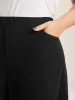 Scalloped Hem Pull-On Wide-Leg Pants sold by Bloomchic