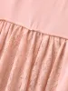 Lace Trim Spliced Solid T-Shirt sold by Bloomchic