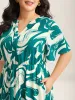 Rayon Geometric Print Midi Dress sold by Bloomchic
