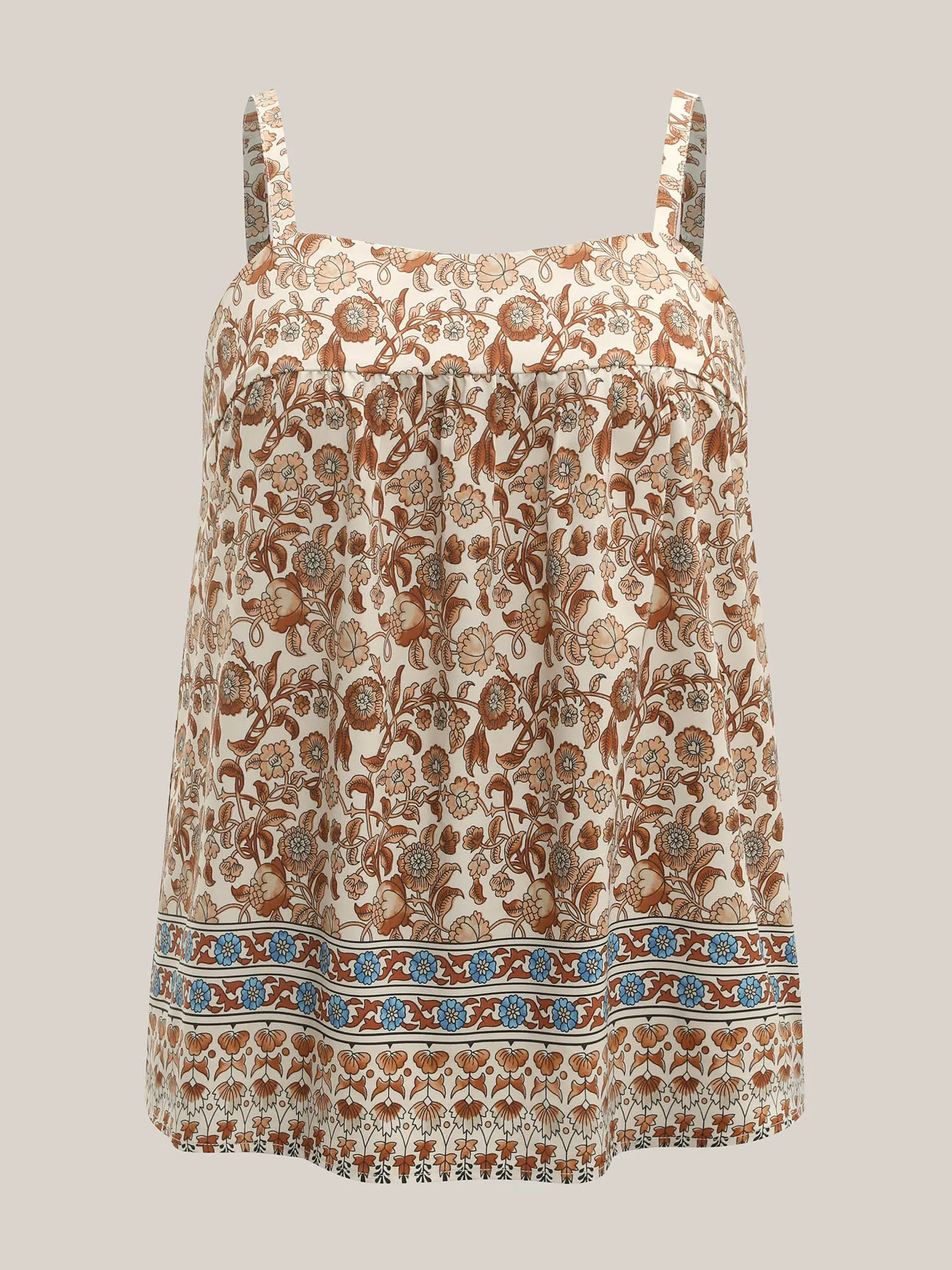 Boho Print Pleated Tank Top sold by Bloomchic product image thumbnail 5