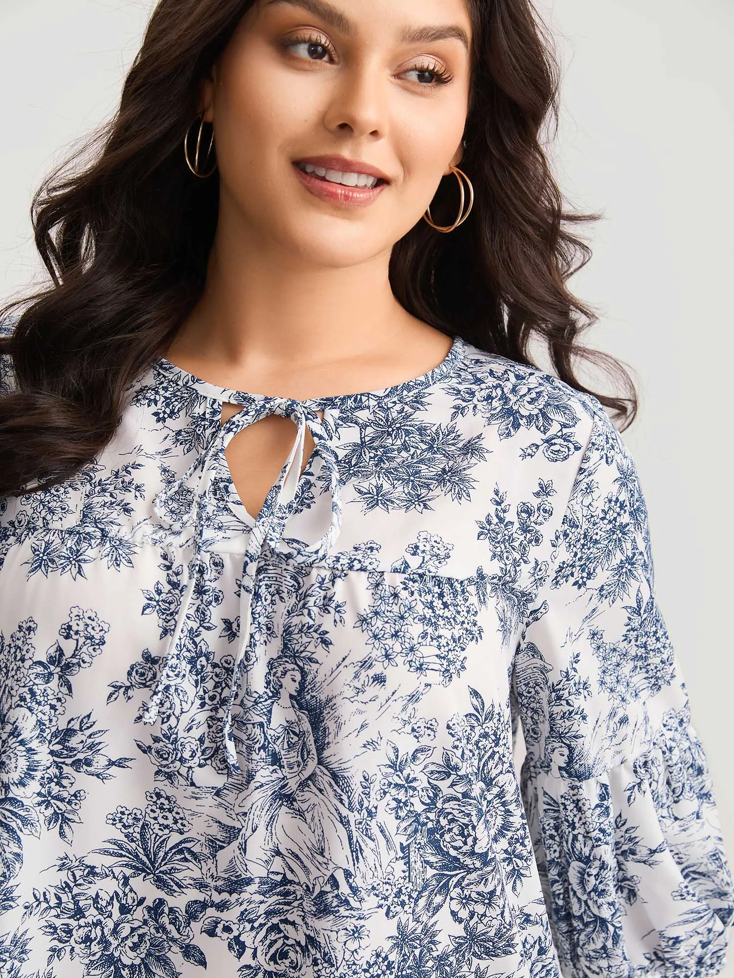 Artistic Print A-Line Blouse sold by Bloomchic product image thumbnail 2