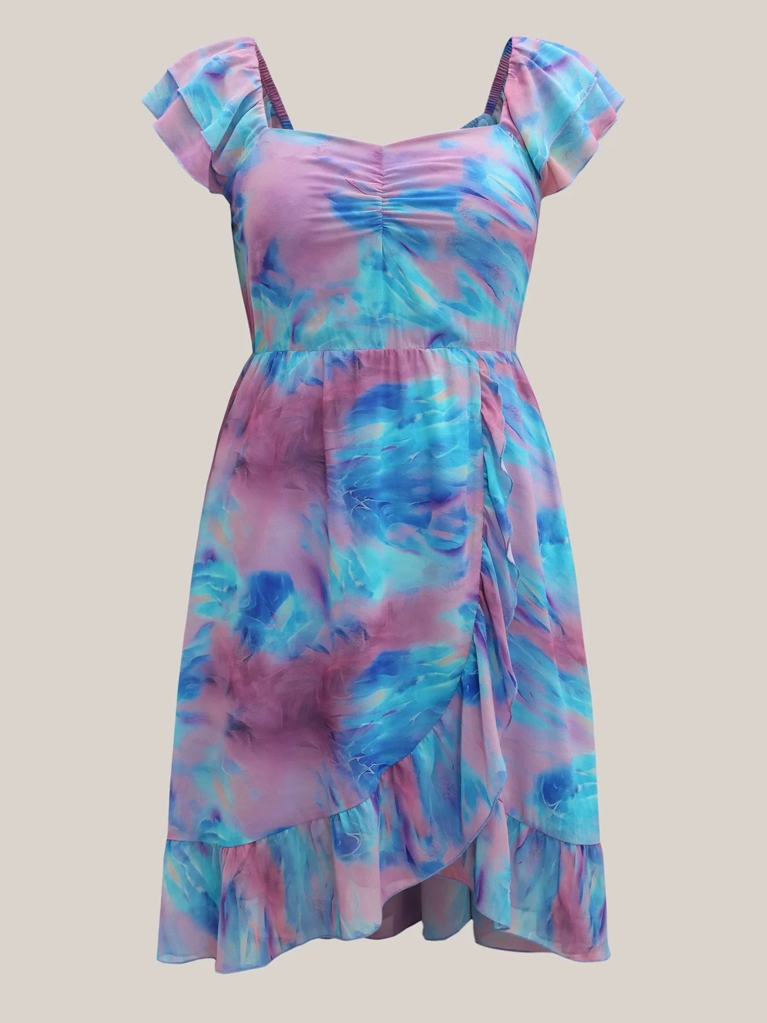 Color Blend Stretchy Waist Pockets Midi Dress sold by Bloomchic product image thumbnail 5