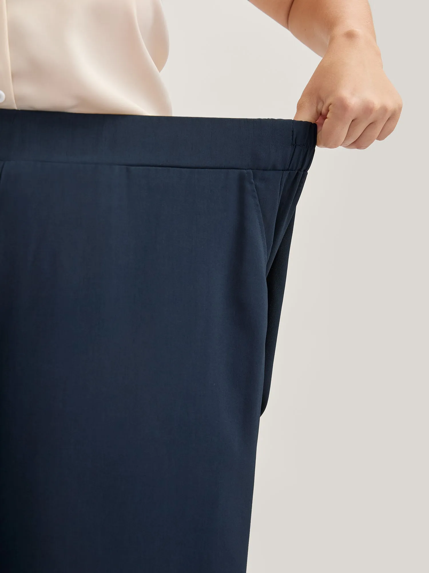 Sheer Lace Petal Hem Wide-Leg Pants sold by Bloomchic product image thumbnail 4