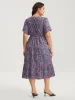 Floral Print V-Neck Tiered Midi Dress sold by Bloomchic