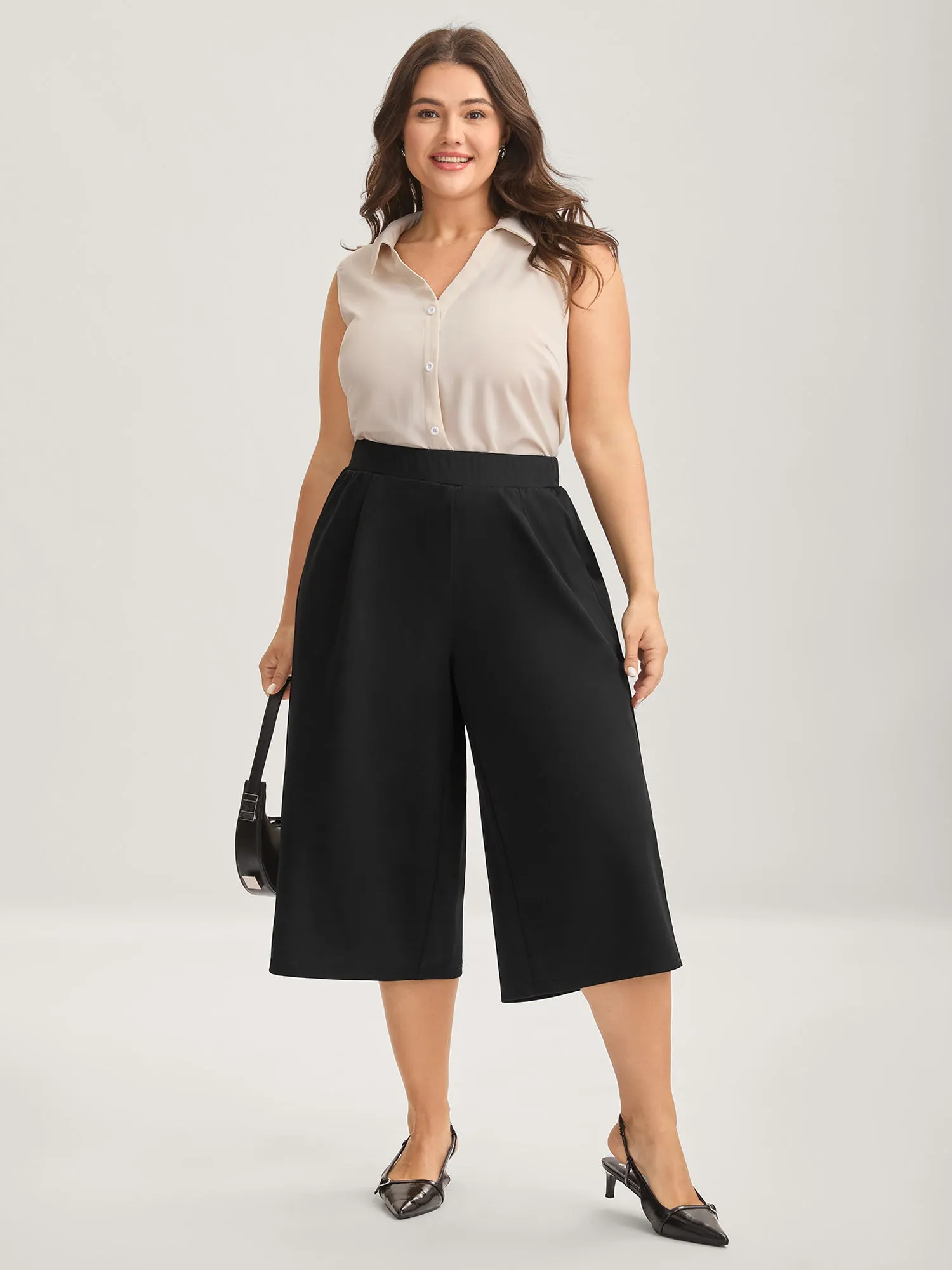 No-Waist Gap Wide-Leg Pants sold by Bloomchic product image thumbnail 2