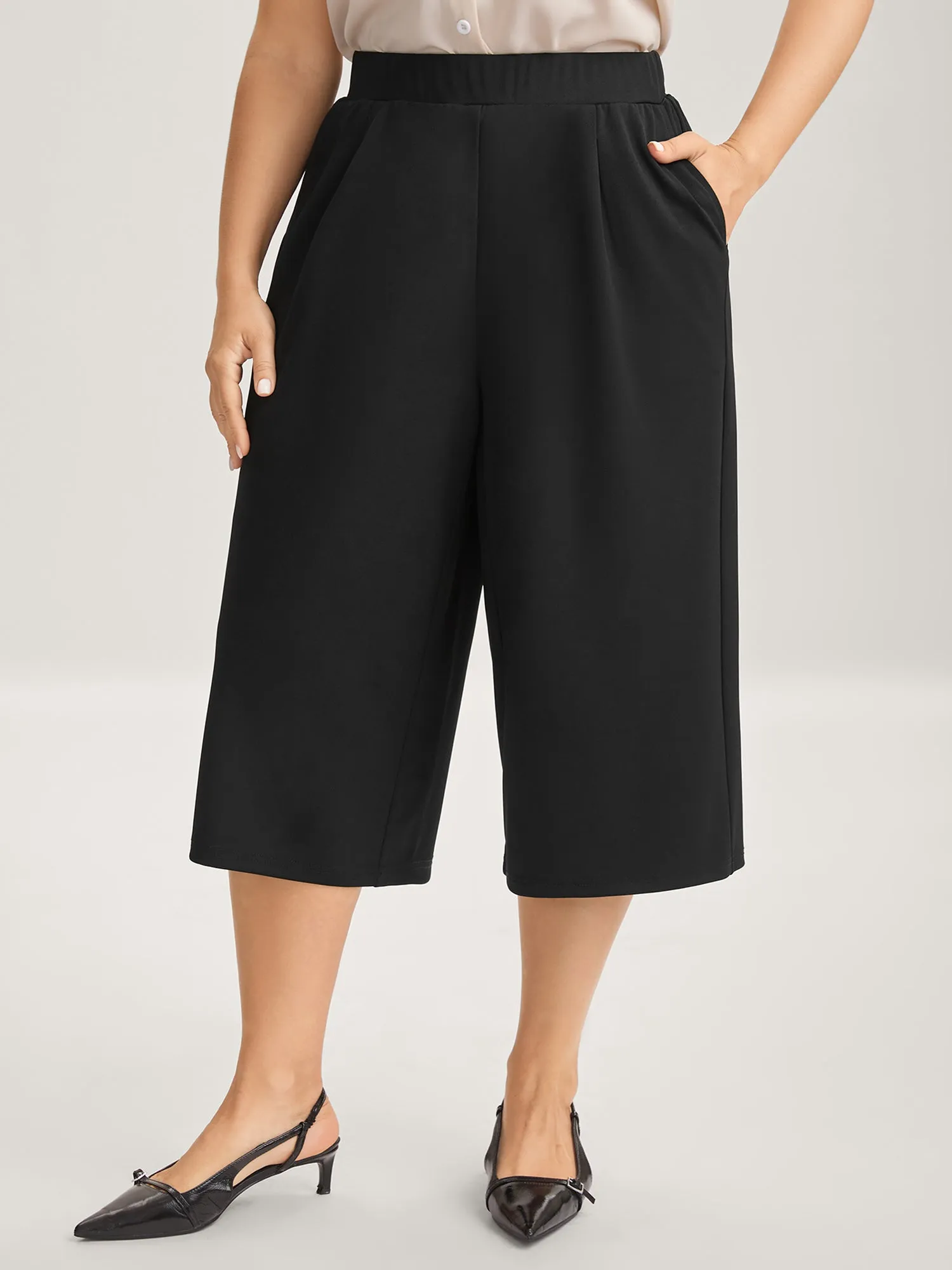 No-Waist Gap Wide-Leg Pants sold by Bloomchic