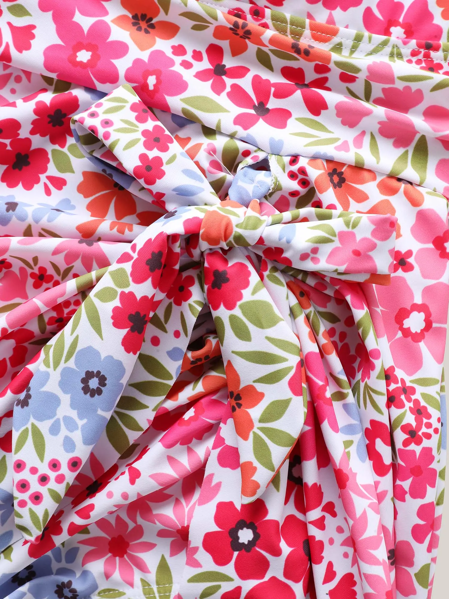 Knotted Blooming Floral Print Swim Dress sold by Bloomchic product image thumbnail 5