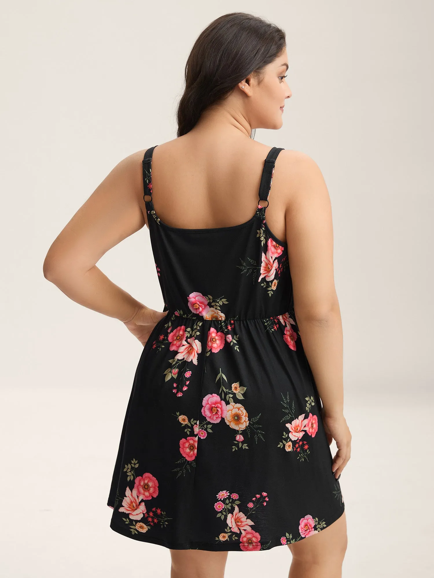 Romantic Floral Lace Spliced Loungewear sold by Bloomchic product image thumbnail 4