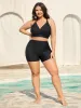 Sculpting Pockets Solid Swim Bottoms sold by Bloomchic