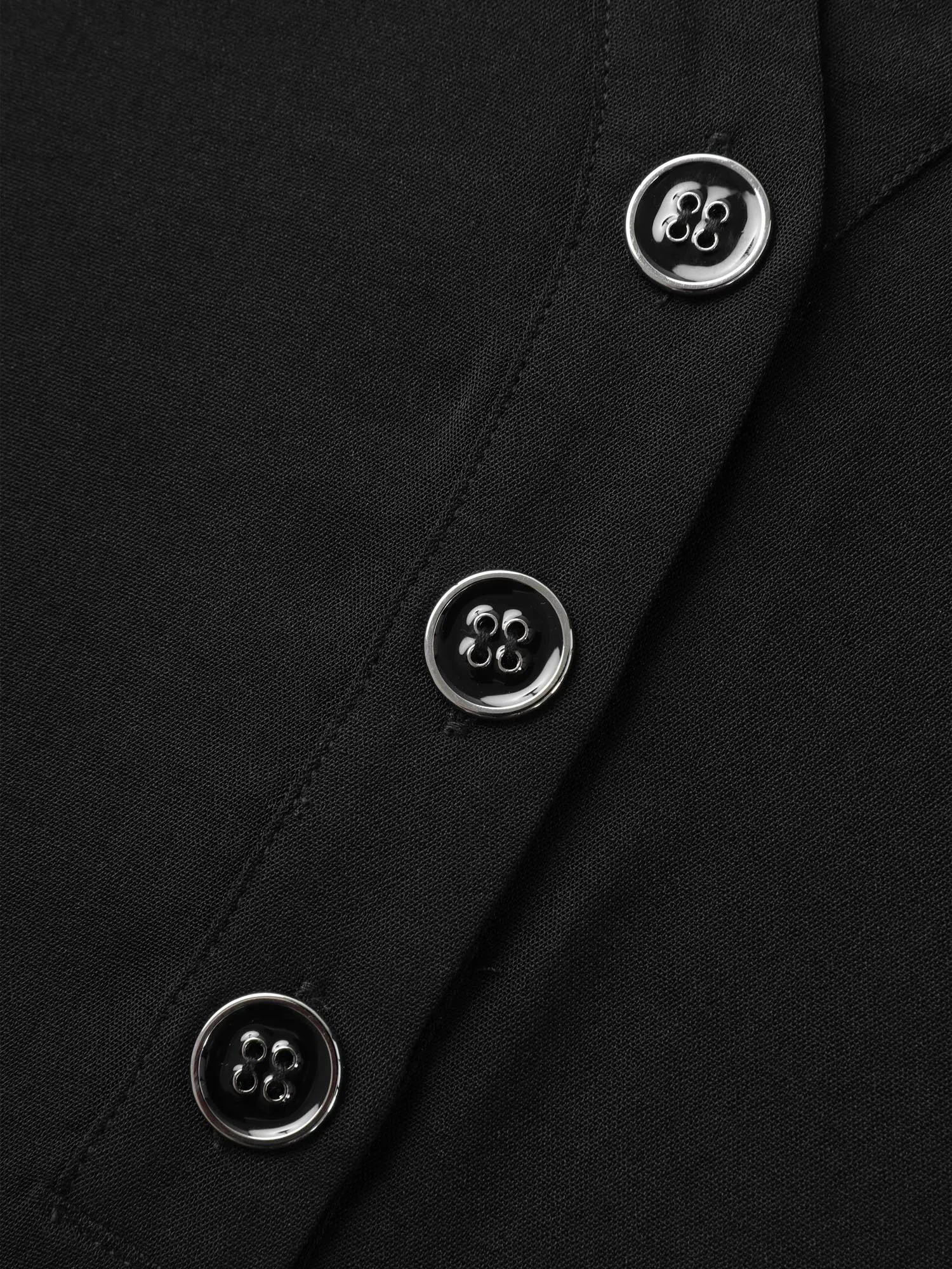 Button Placket Tab Sleeve Blouse sold by Bloomchic product image thumbnail 5