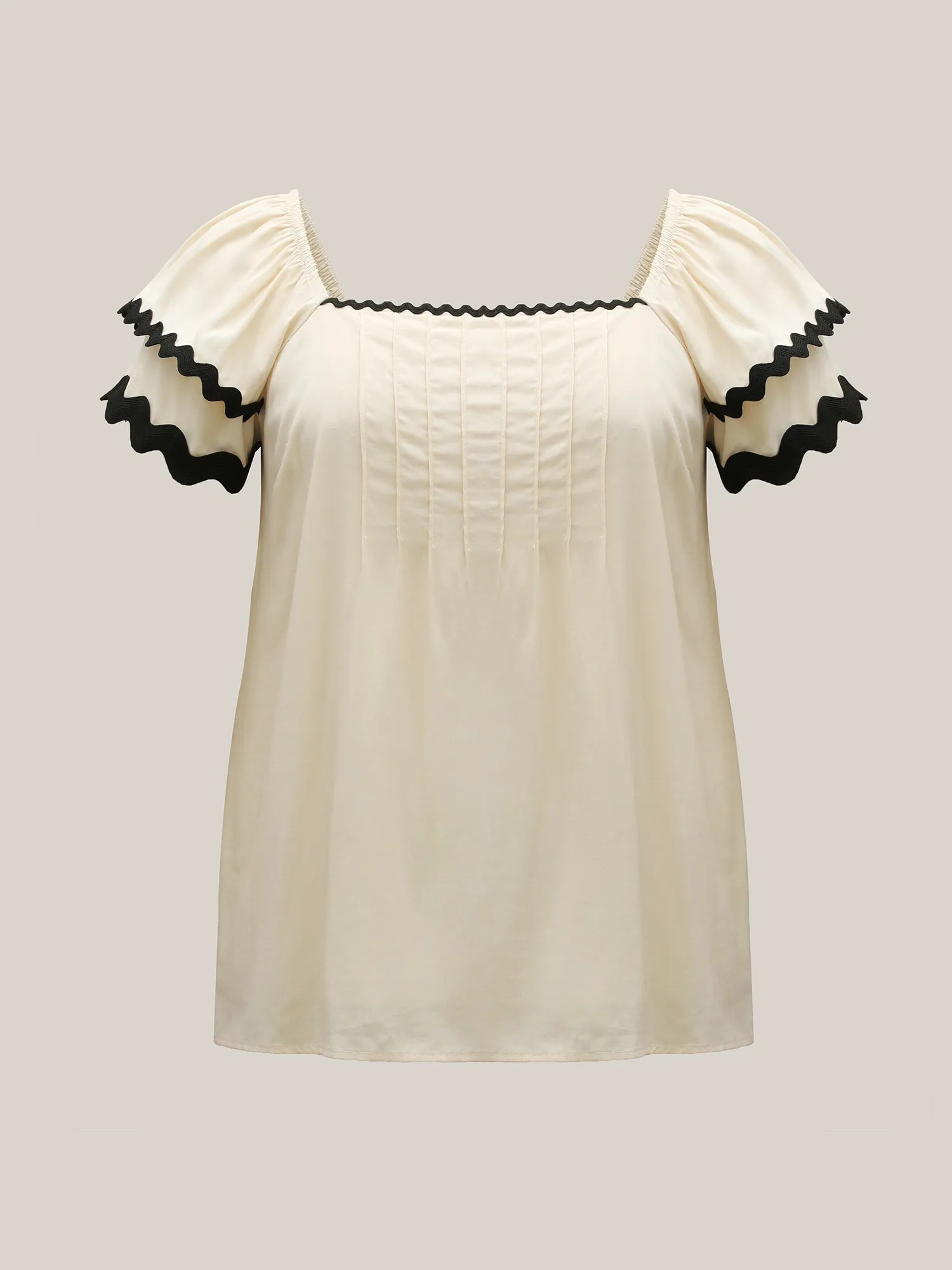 Color Block Layered Sleeve Blouse sold by Bloomchic product image thumbnail 5