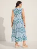 Rayon Paisley Print Layered Midi Dress sold by Bloomchic