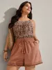 Tassel Hem Solid Shorts sold by Bloomchic