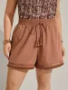 Tassel Hem Solid Shorts sold by Bloomchic