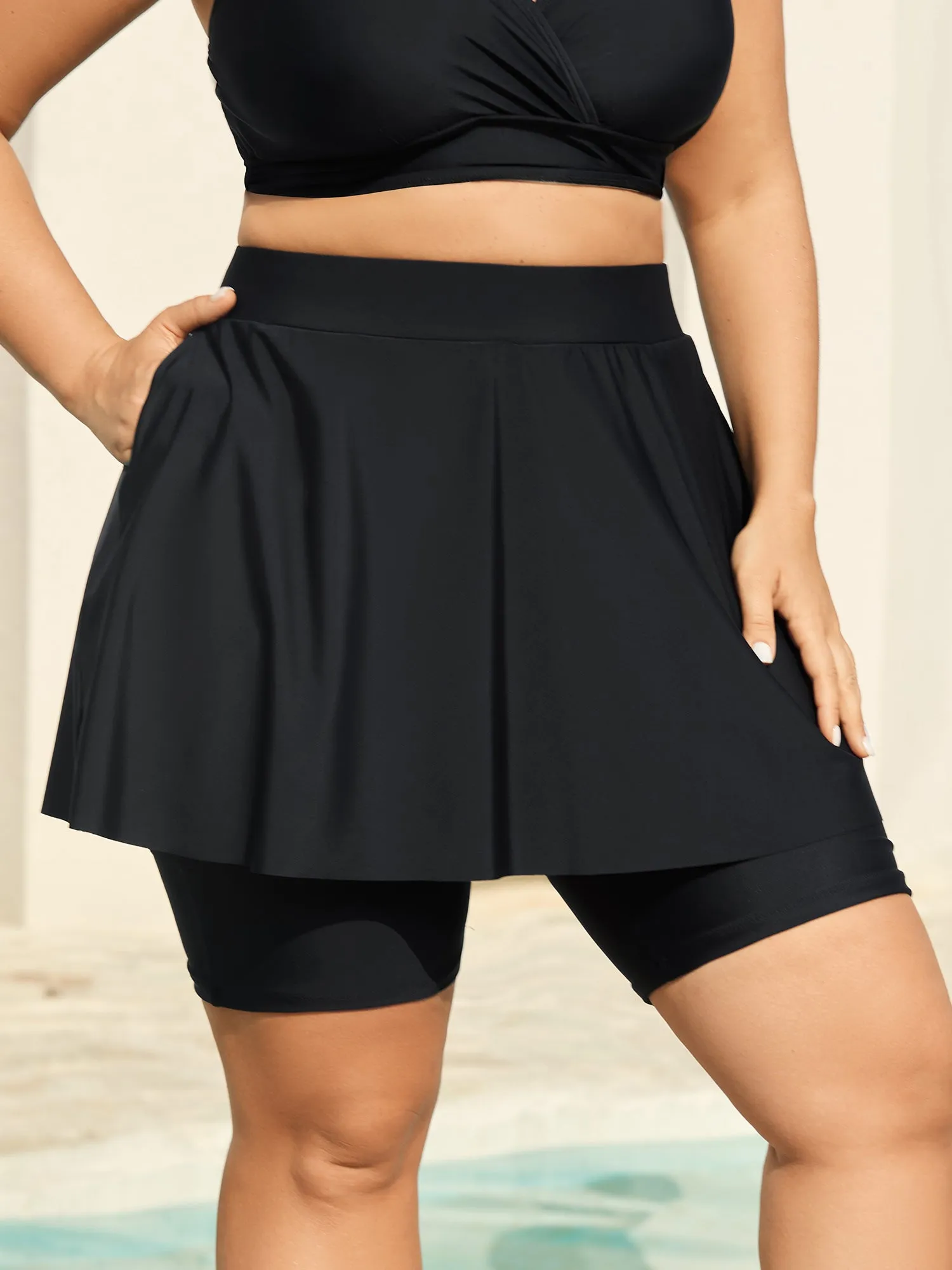 Anti Float Tie Pockets Swim Bottoms sold by Bloomchic