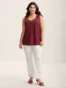 Supersoft Stretchy Scalloped Neck Tank Top sold by Bloomchic