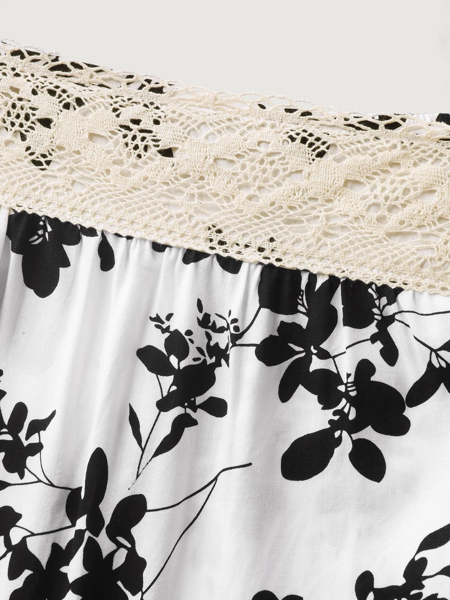 Silhouette Floral Lace Detail Blouse sold by Bloomchic product image thumbnail 5