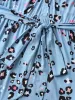 Floral Print Collar Belted Midi Dress sold by Bloomchic