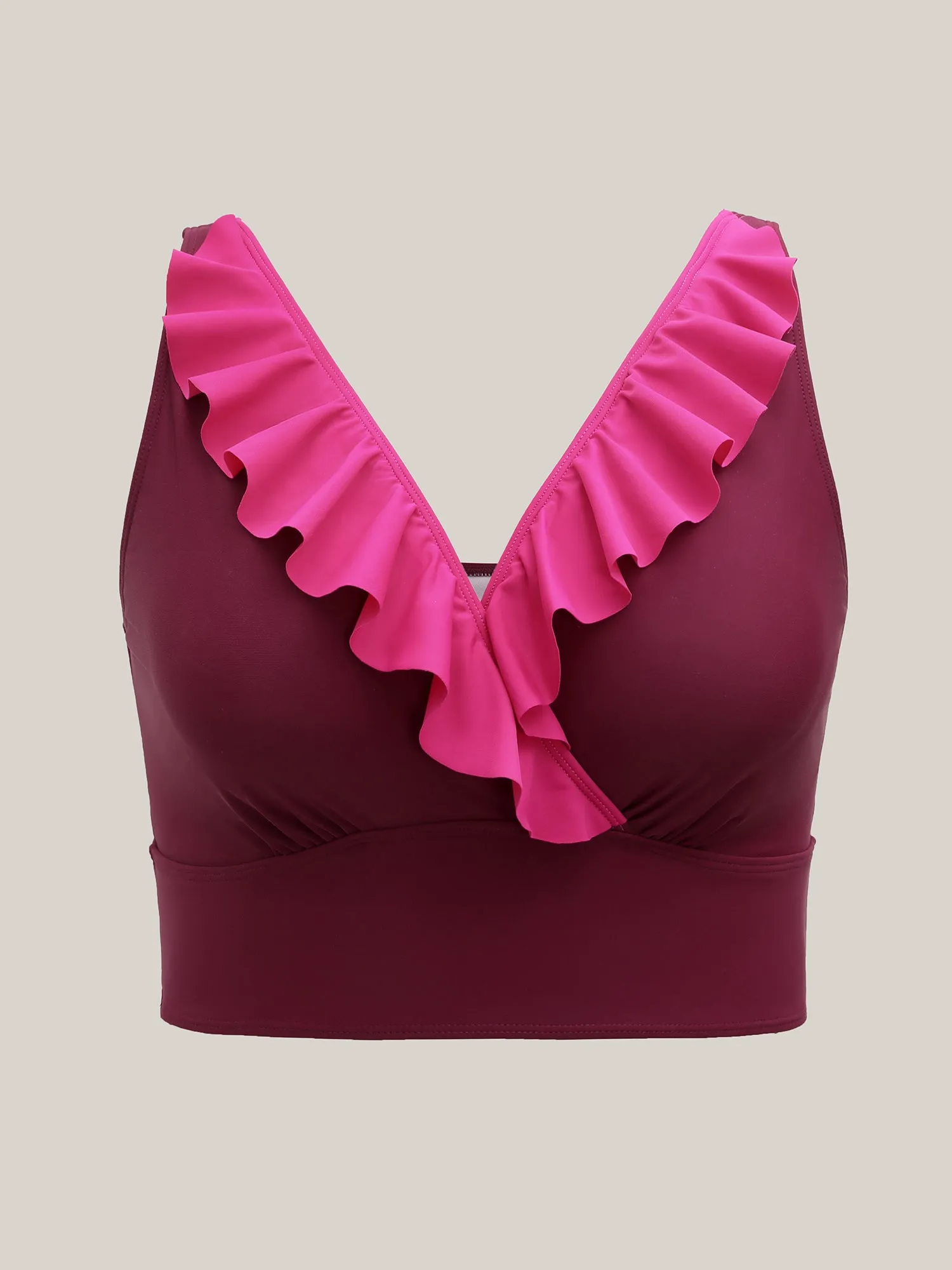 Color Block Lotus Edge Swim Top sold by Bloomchic product image thumbnail 5