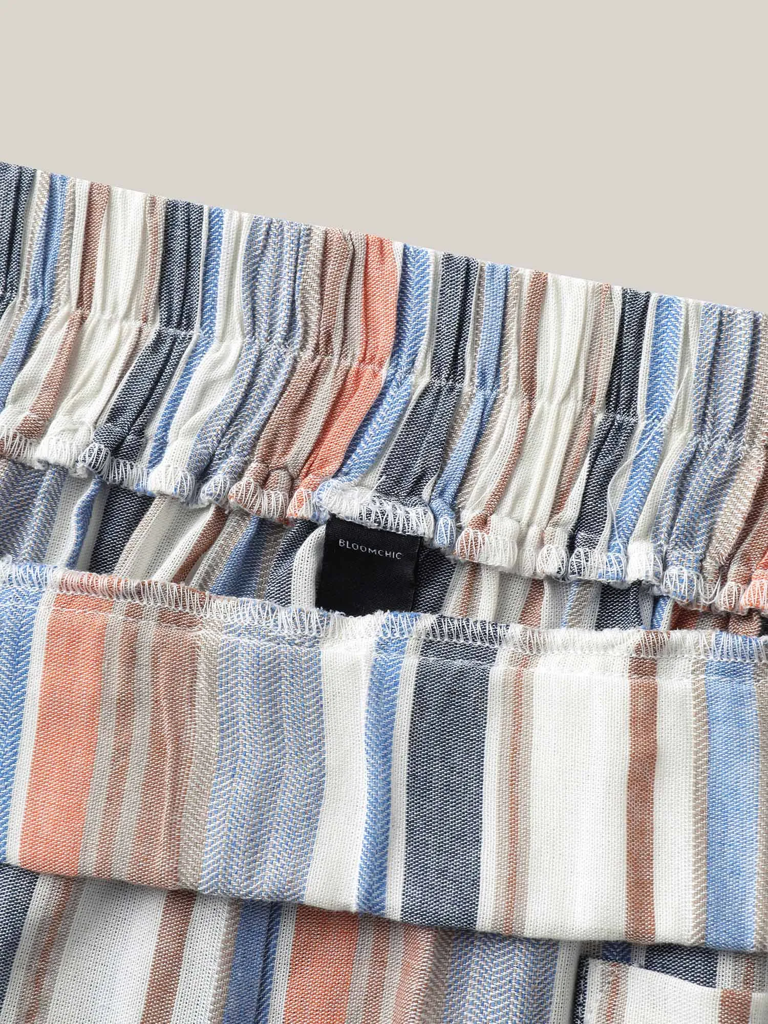 Soft Stripes Button Wide-Leg Pants sold by Bloomchic product image thumbnail 5