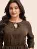 Leopard Print Tie Knot Gathered Dress sold by Bloomchic