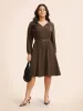 Leopard Print Tie Knot Gathered Dress sold by Bloomchic