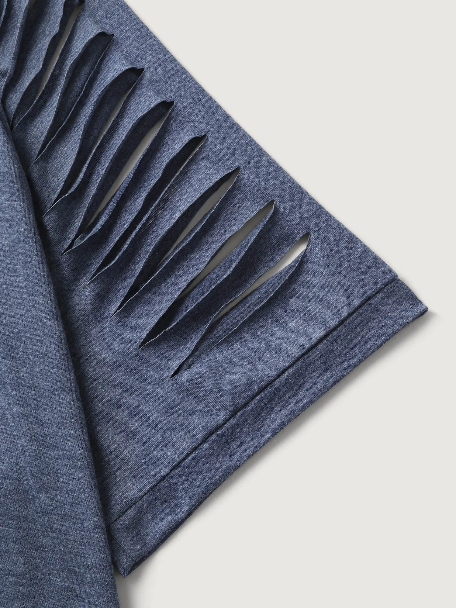 Cut-Out Sleeve V Neck T-Shirt sold by Bloomchic product image thumbnail 5