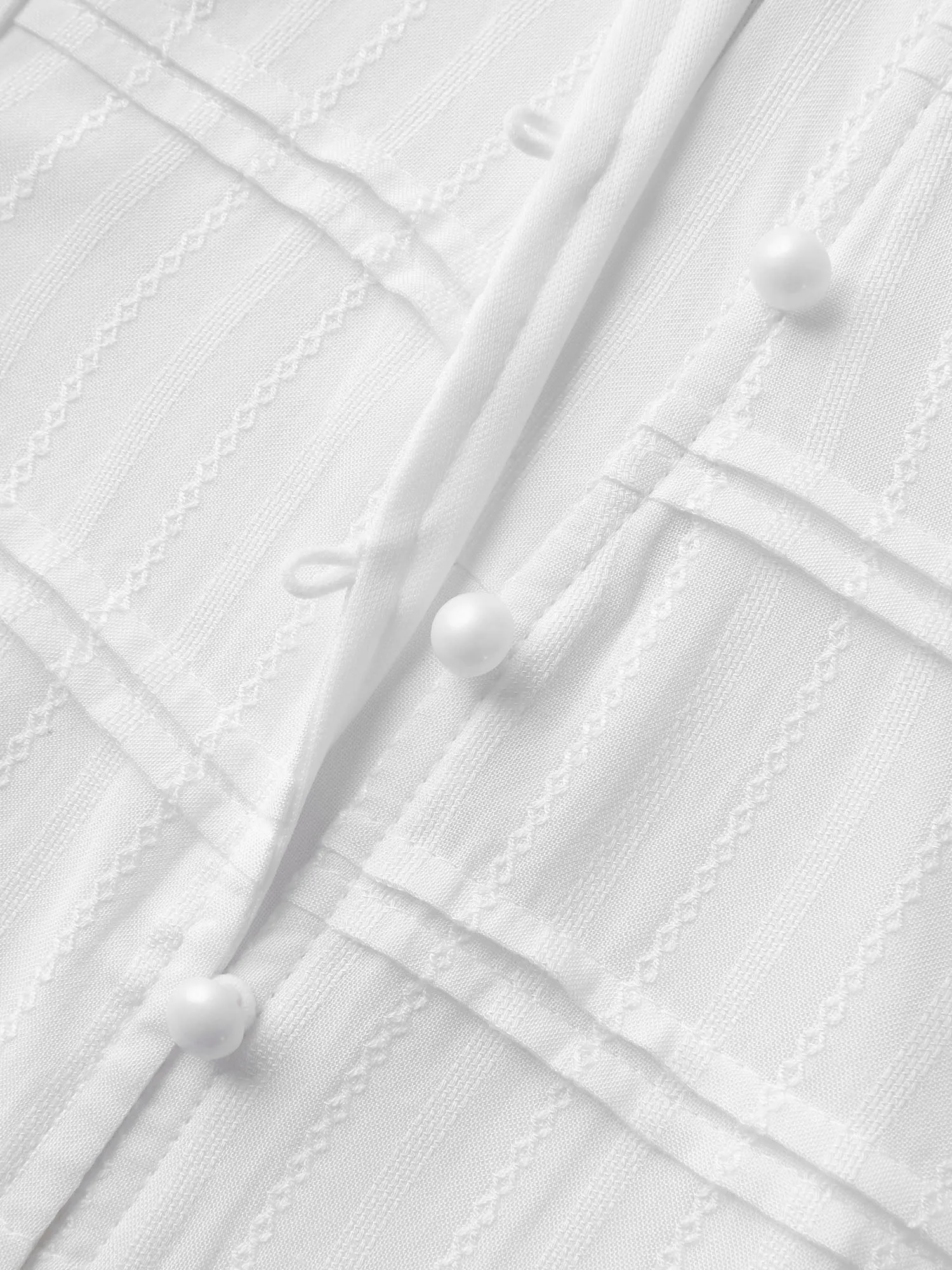 Textured Pleated Bodice Plain Blouse sold by Bloomchic product image thumbnail 5