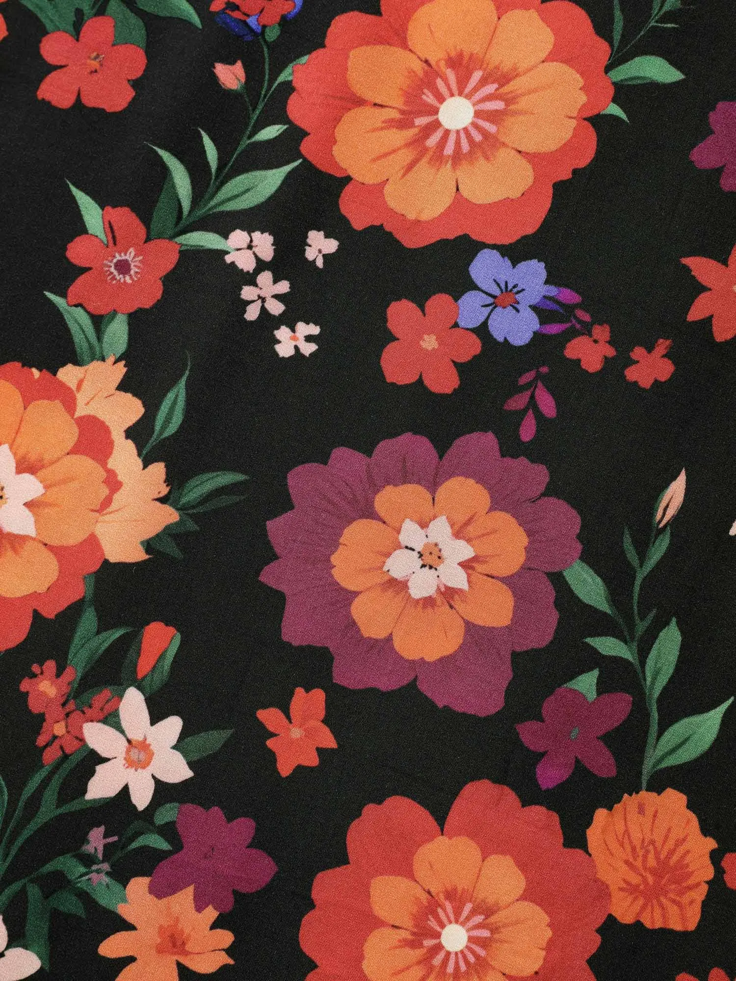 Colorful Floral Print V-Neck Midi Dress sold by Bloomchic product image thumbnail 5