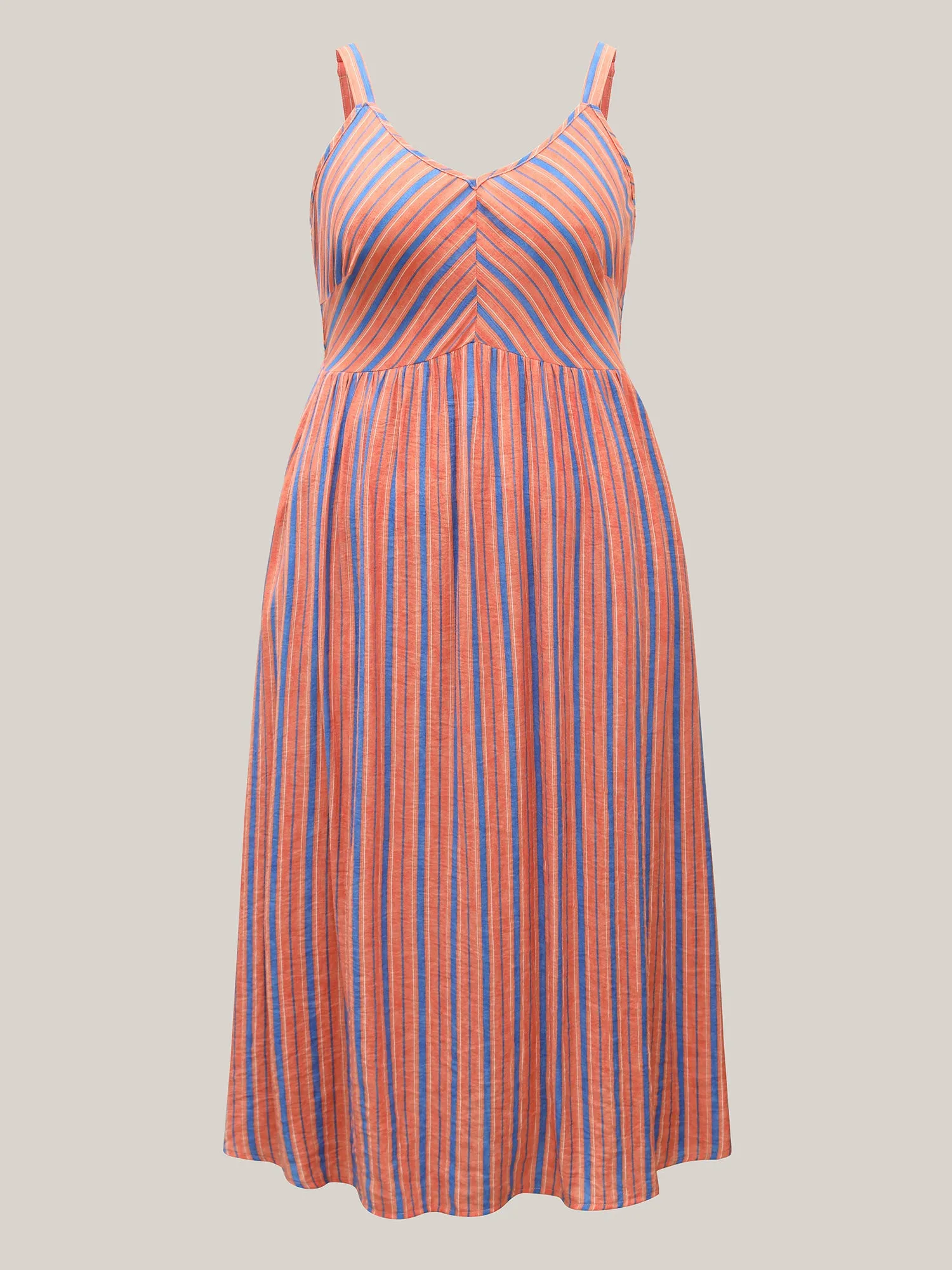 Boho Stripes Cami Pockets Midi Dress sold by Bloomchic product image thumbnail 5
