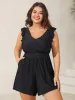 Twist Front Ruffled One-Piece Swimsuit sold by Bloomchic