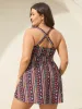 Anti-Float Ties Boho Print Swim Dress sold by Bloomchic