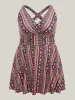 Anti-Float Ties Boho Print Swim Dress sold by Bloomchic