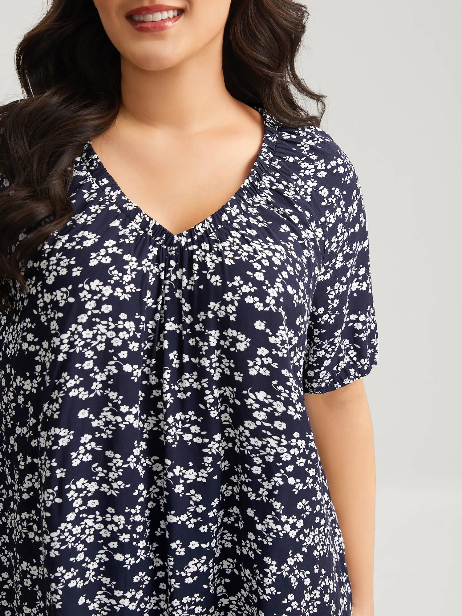Supersoft Ditsy Floral Print Blouse sold by Bloomchic product image thumbnail 2