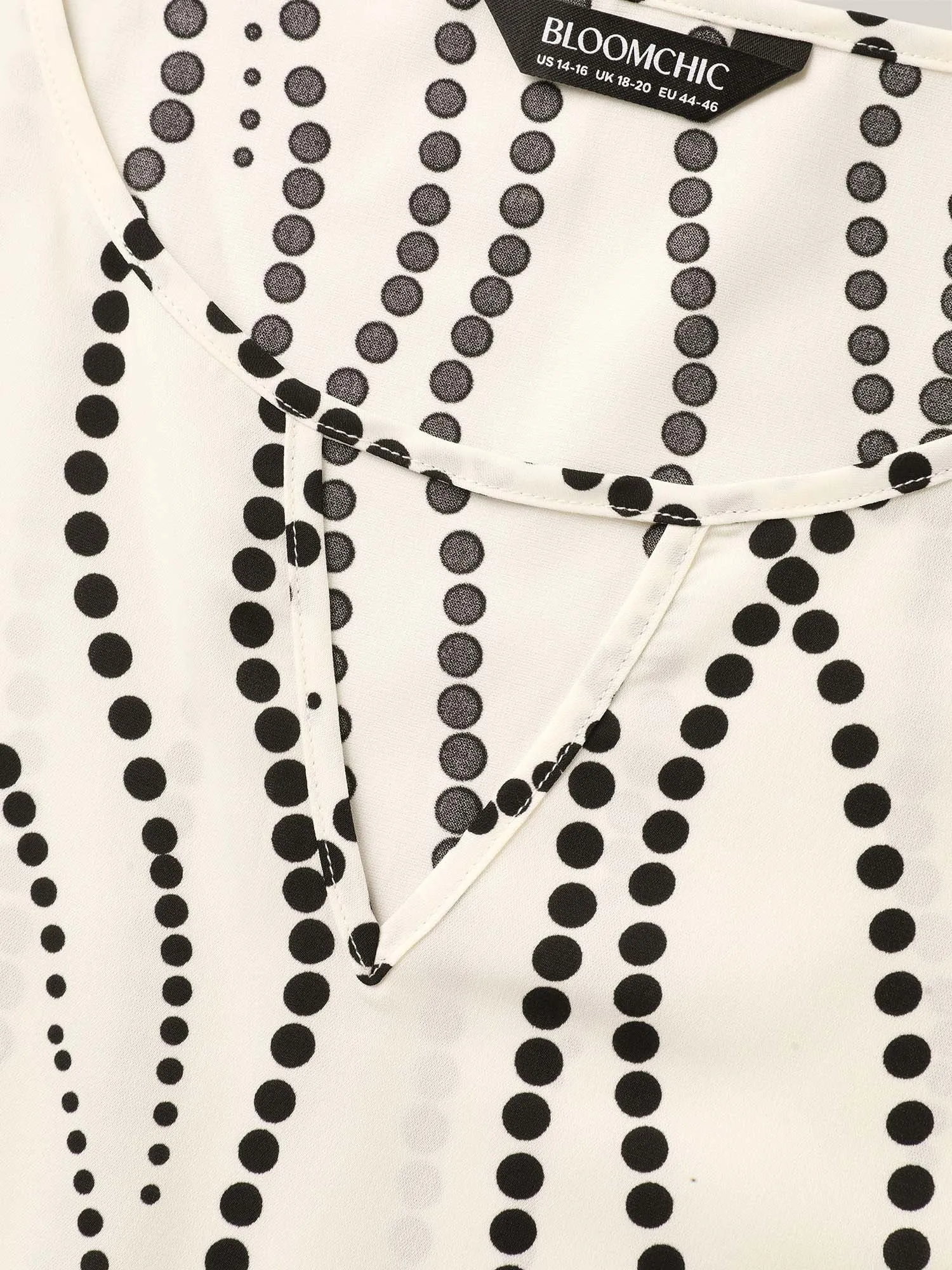 Irregular Dots Print Petal Sleeve Blouse sold by Bloomchic product image thumbnail 5