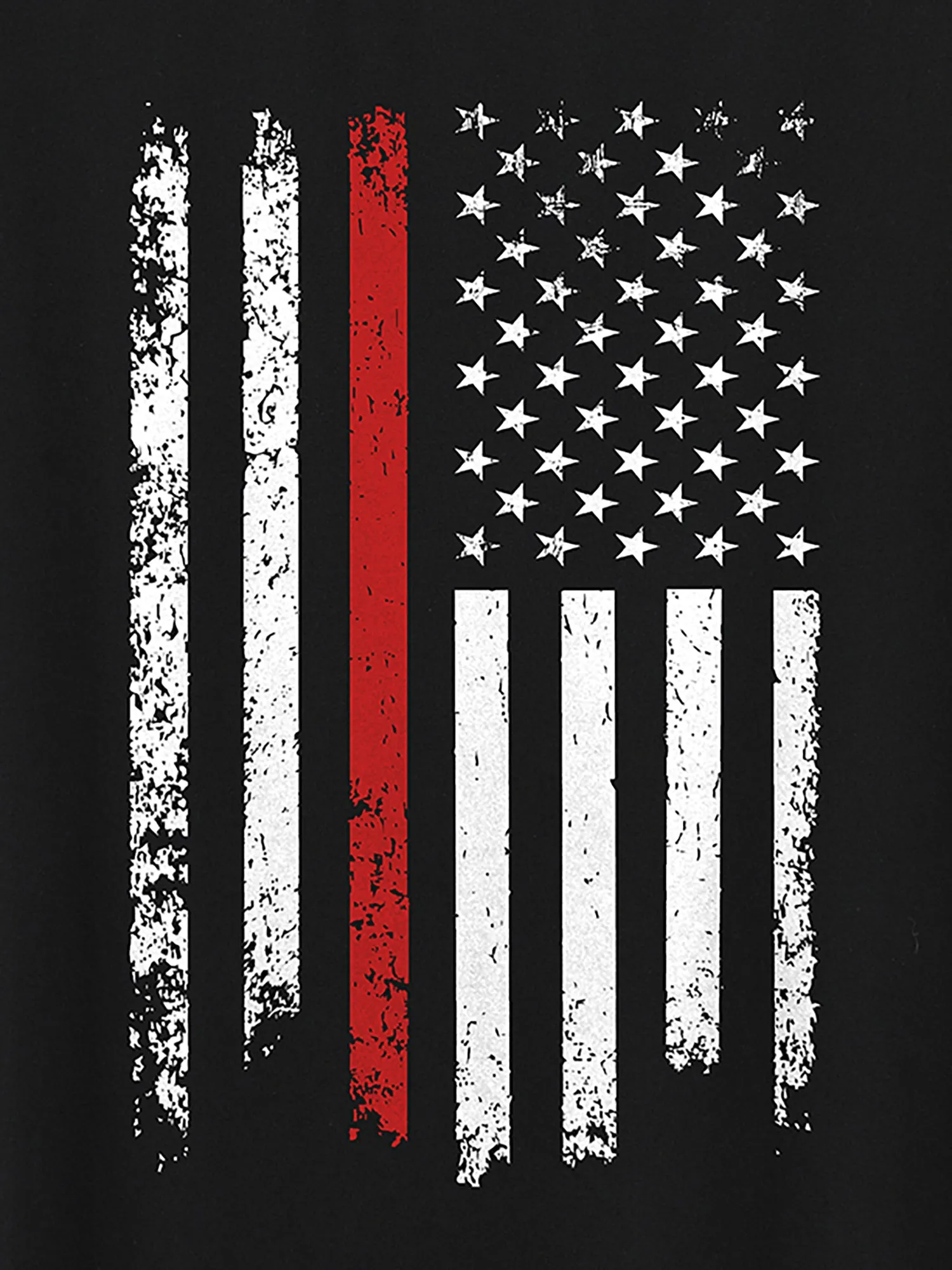 American Flag Round Neck T-Shirt sold by Bloomchic product image thumbnail 2