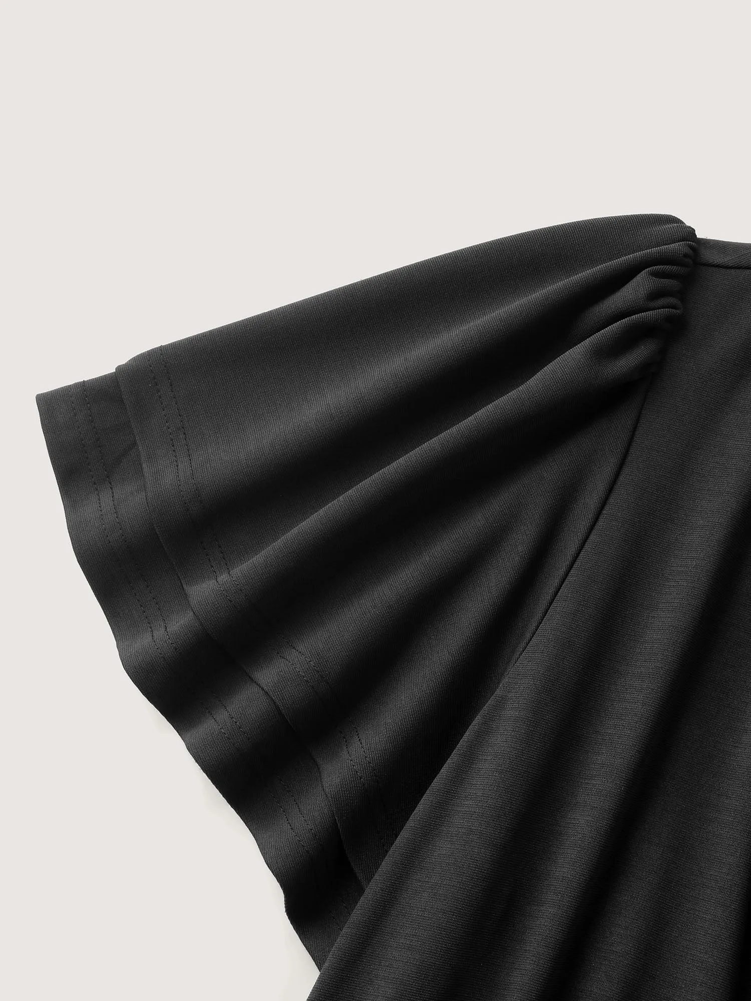 One-Shoulder Ruffled Belted Midi Dress sold by Bloomchic product image thumbnail 5