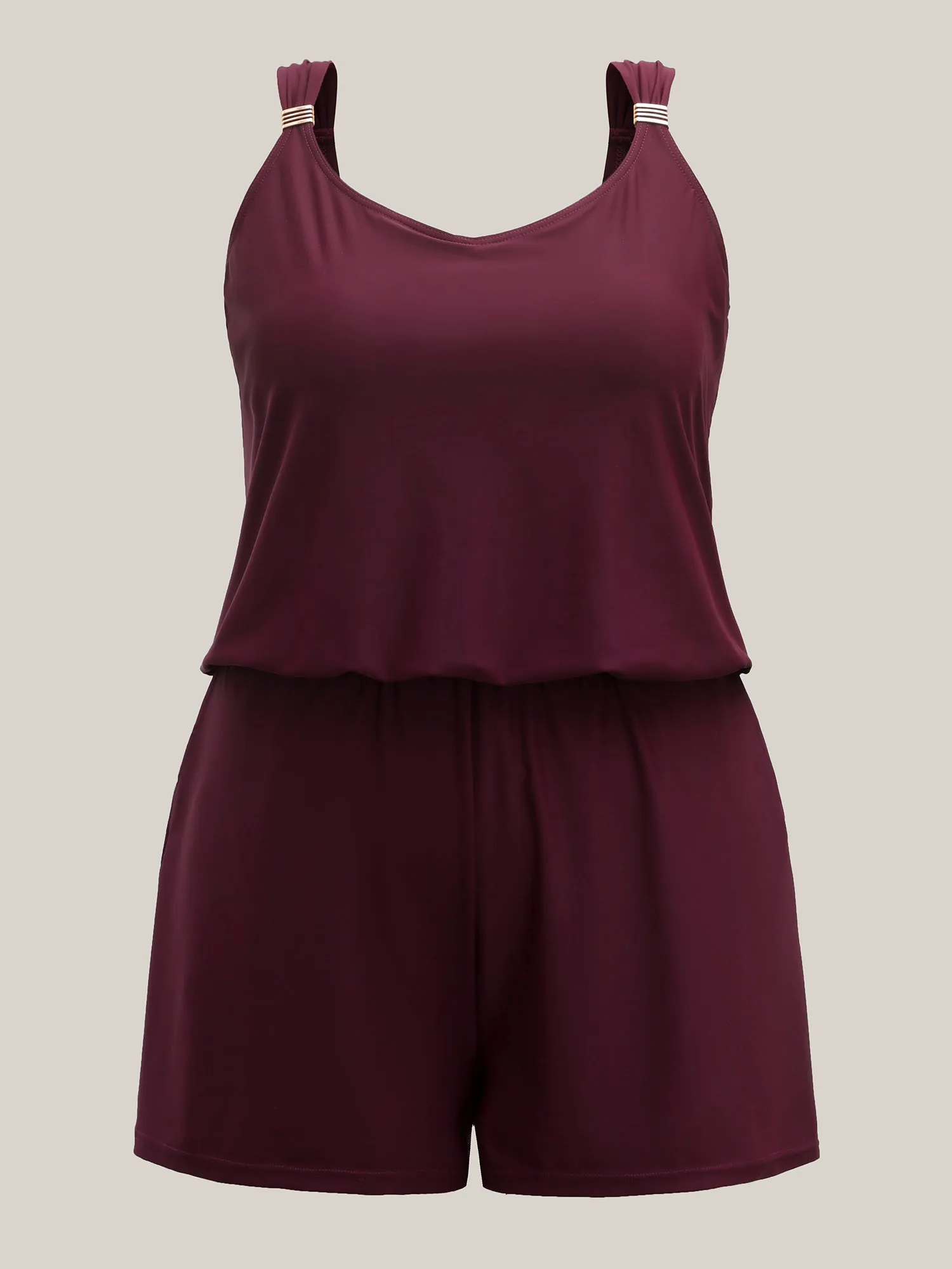 Plain Pockets Adjustable One-Piece Swimsuit sold by Bloomchic product image thumbnail 5