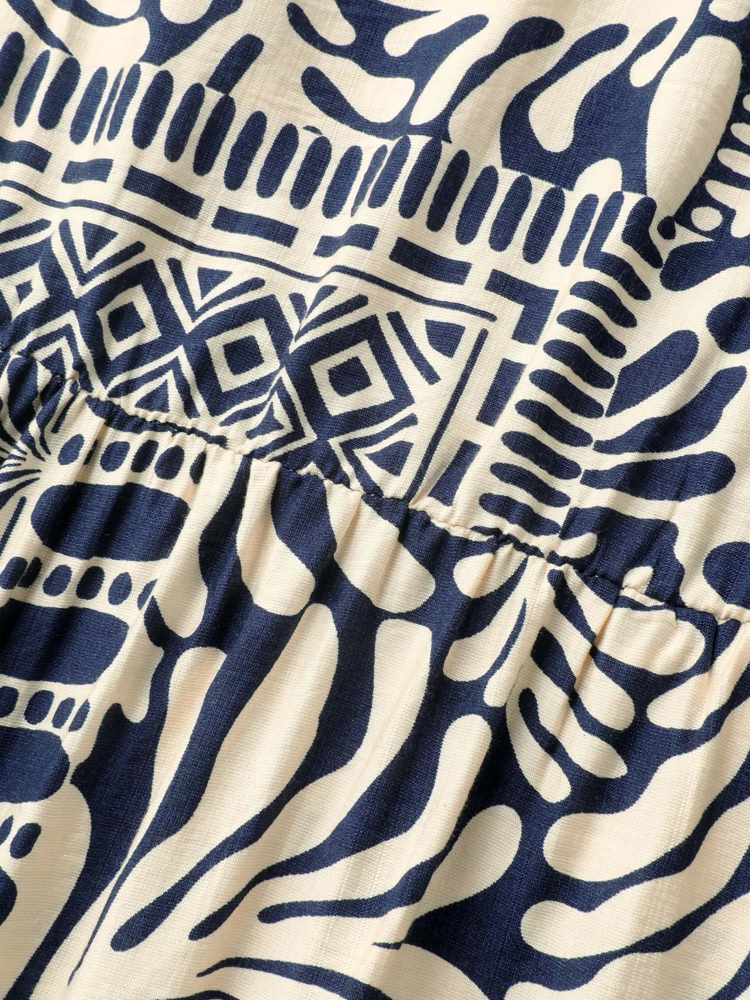 Geometric Collage Print Pockets Midi Dress sold by Bloomchic product image thumbnail 5