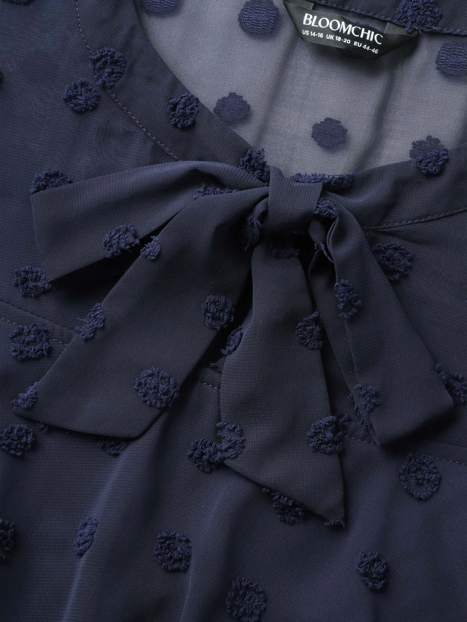 Polka Dots Adjustable Shoulder Sheer Jumpsuit sold by Bloomchic product image thumbnail 5