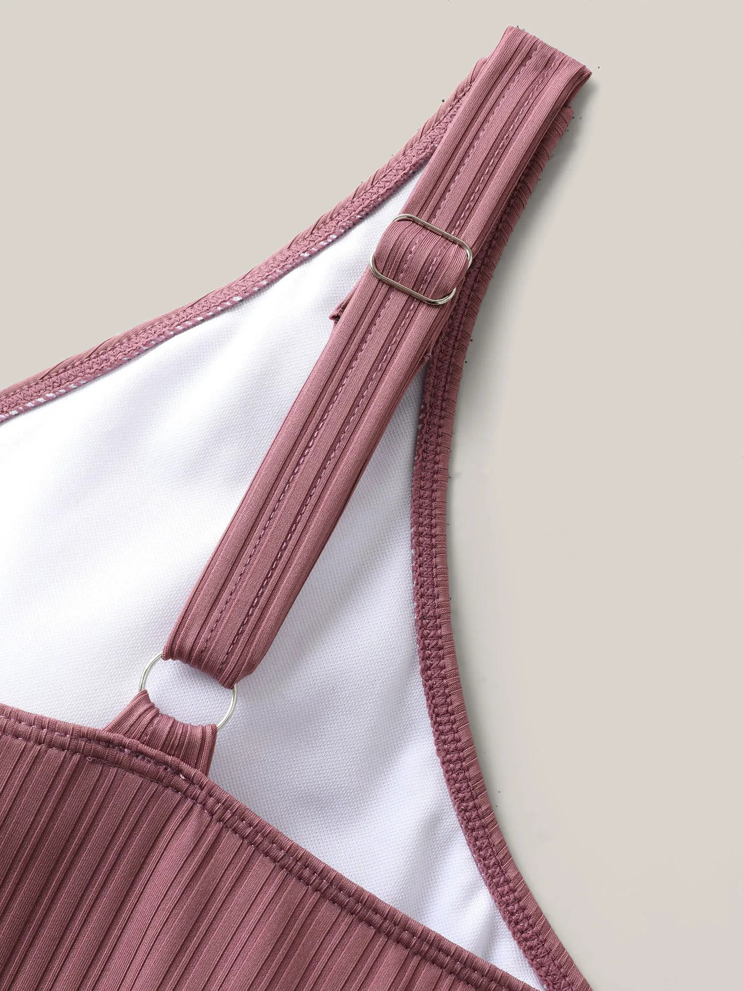 Textured Belted Solid Swim Dress sold by Bloomchic product image thumbnail 5