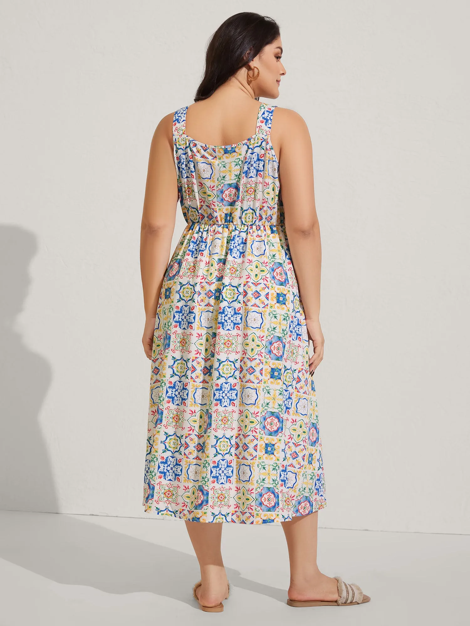 Floral Collage Pockets Cami Midi Dress sold by Bloomchic product image thumbnail 4