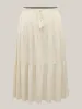Stretchy Waist Drawstring Tiered Maxi Skirt sold by Bloomchic