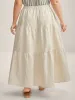 Stretchy Waist Drawstring Tiered Maxi Skirt sold by Bloomchic