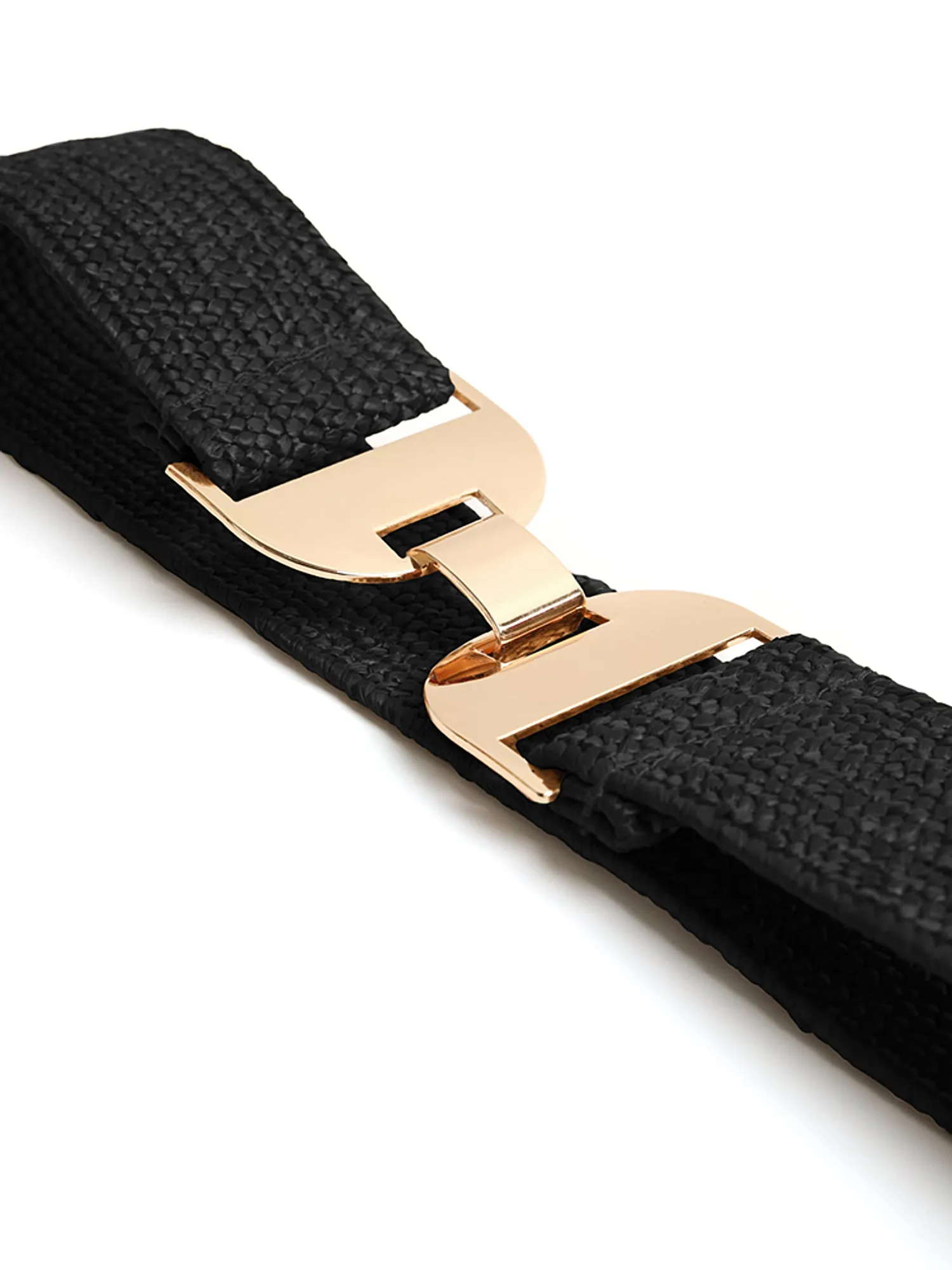 Geo Buckle Elastic Straw Belt sold by Bloomchic product image thumbnail 3