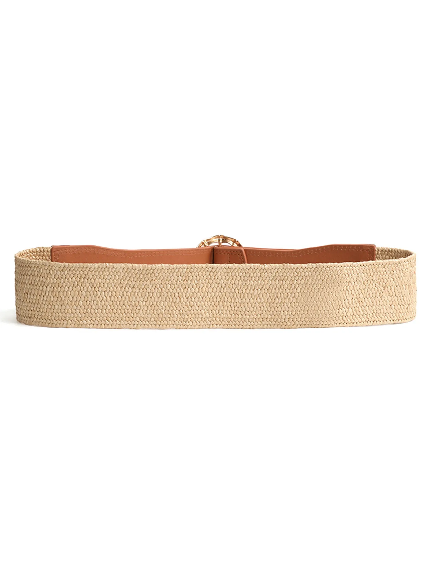 Round Decor Buckle Straw Belt sold by Bloomchic product image thumbnail 2